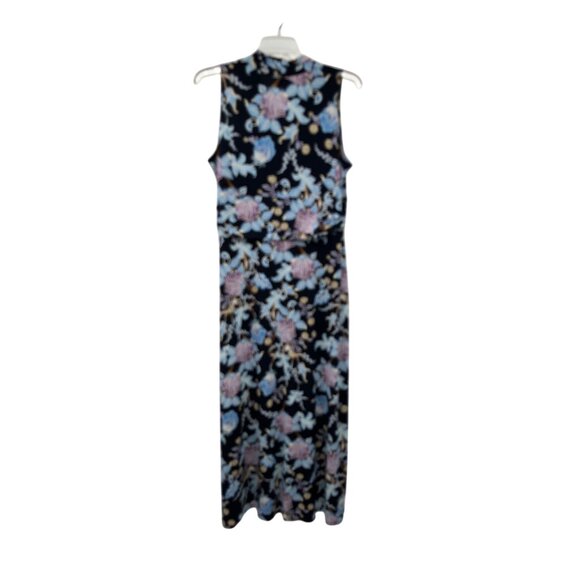 Vince Camuto Maxi Dress Womens 1X Sleeveless Floral V-Neck Pullover Used - Picture 2 of 10
